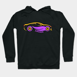 Cars Passion Multi Colors Hoodie